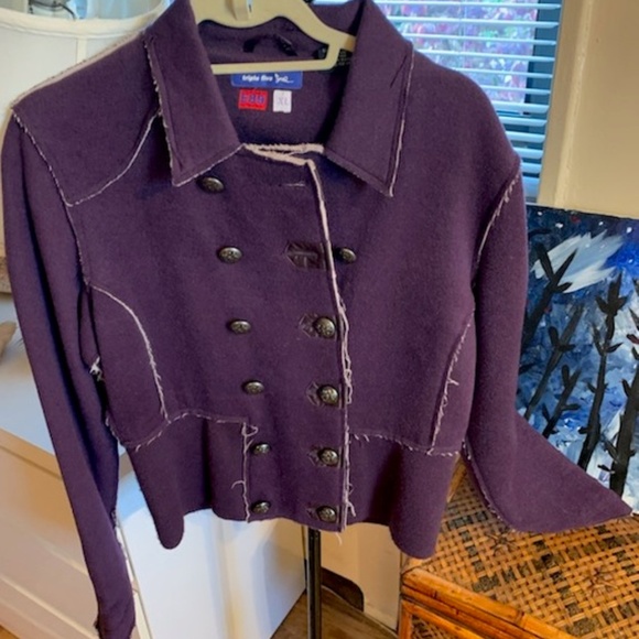Purple Double Breasted Jacket Triple Soul Five - Picture 1 of 4